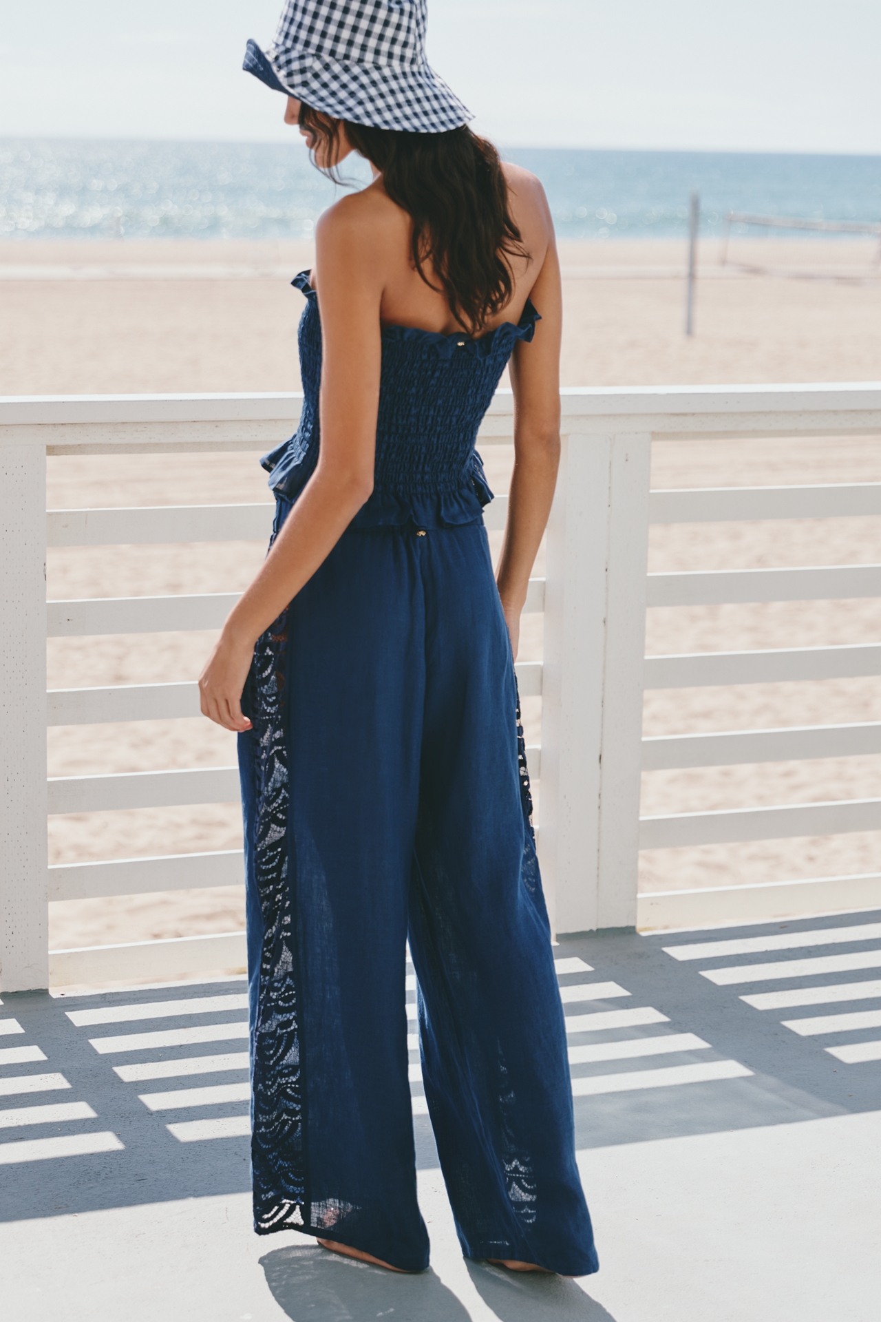 PQ Swim Jace Lace Wide-Leg Pants