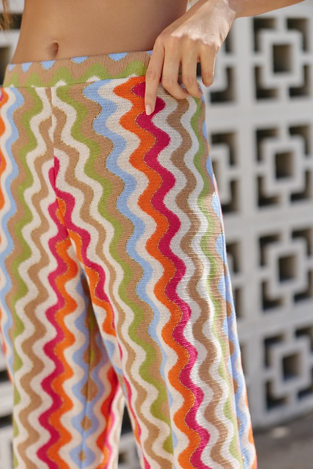 PQ Swim Cotton Blend High Rise Wide Leg Pants #1