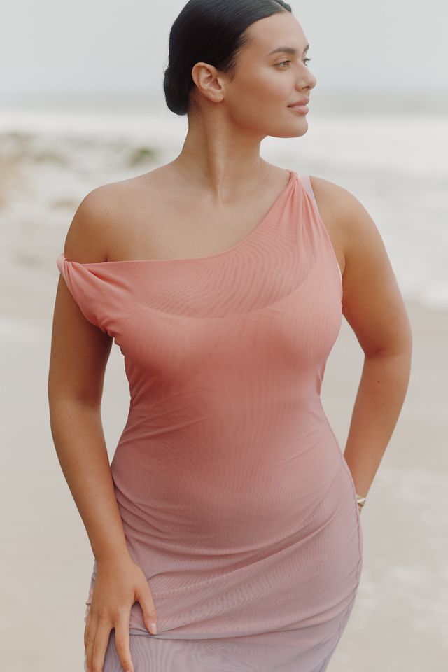 Good American Mesh Twist Maxi Dress #2