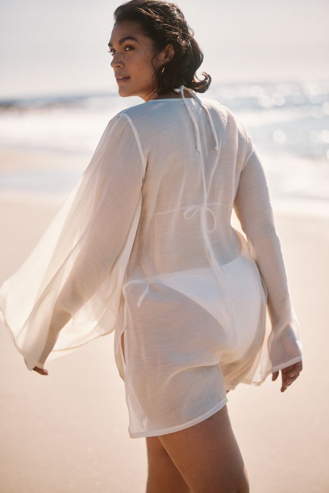 Good American Plus Mesh Swim Cover-Up Mini Dress #2
