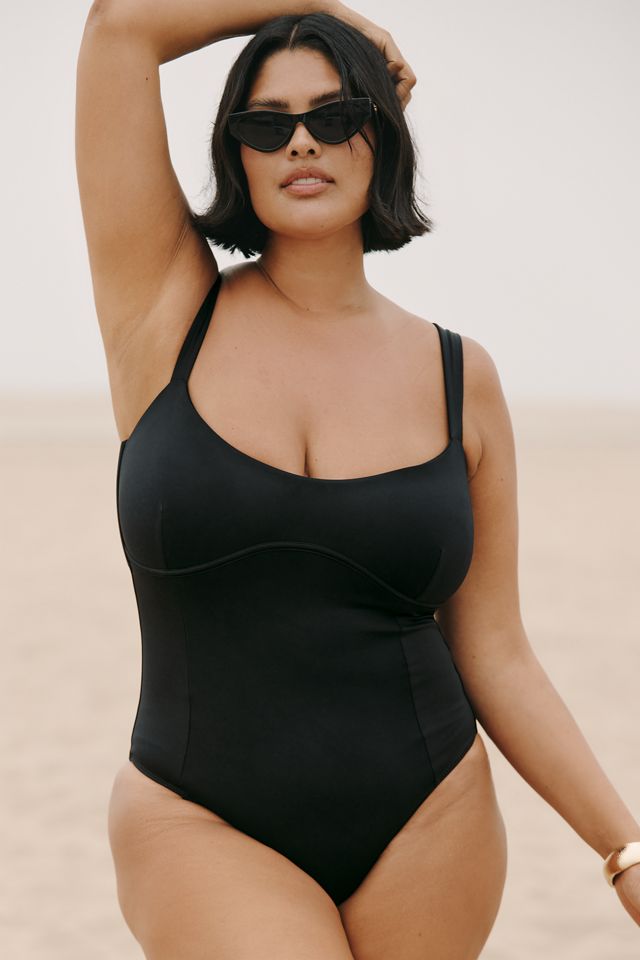 Good American Compression Sweetheart One-Piece Swimsuit #3
