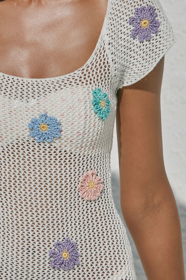 Capittana Daisy Crochet Mini Dress #2