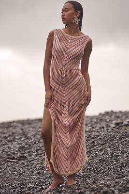 Capittana Sabrina Crochet Cutout Dress