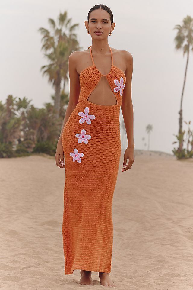 cutout halter maxi dress Keep It Interesting Black Asymmetrical 95% Polyester 5% Spandex Body 2 Brown Cutout Halter Rhinestone Racer