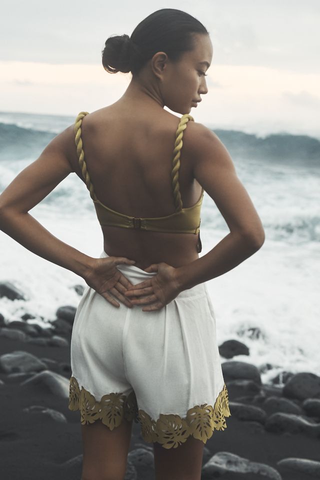 Bahia Maria x Anthropologie Martina Linen-Blend Shorts #1