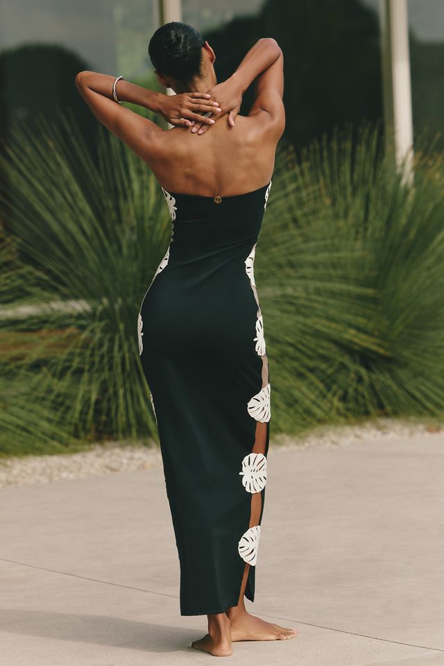 hoja rota dress in black bahia maria Bahia Maria Hoja Rota Dress