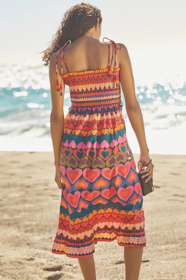 Farm Rio Smocked Cover-Up Dress #1