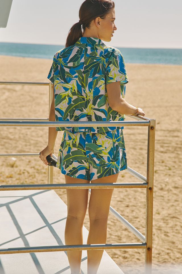 Farm Rio Cropped Buttondown Shirt #2