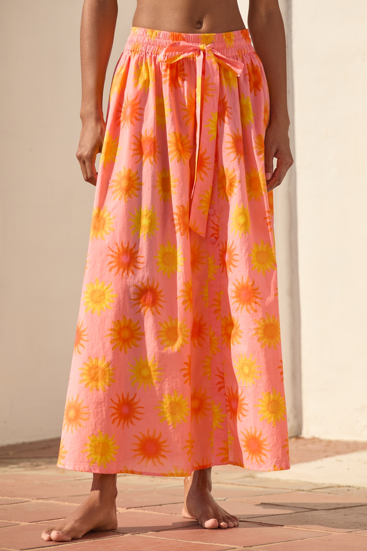 Farm Rio x Anthropologie Sun Midi Skirt