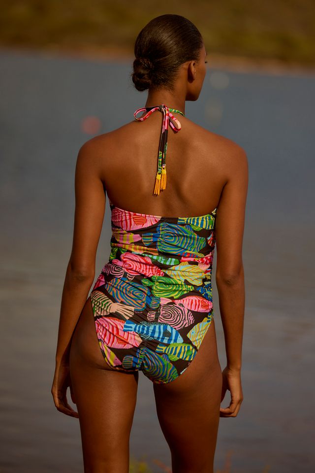 Farm Rio x Anthropologie Fish One-Piece Swimsuit #1