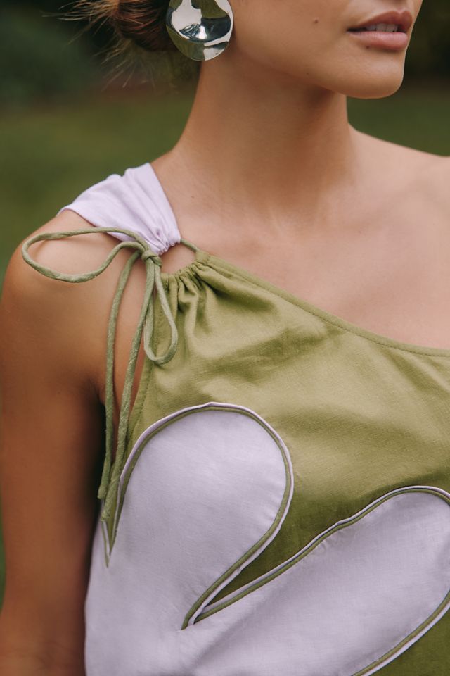 Farm Rio x Anthropologie One-Shoulder Mini Dress #1
