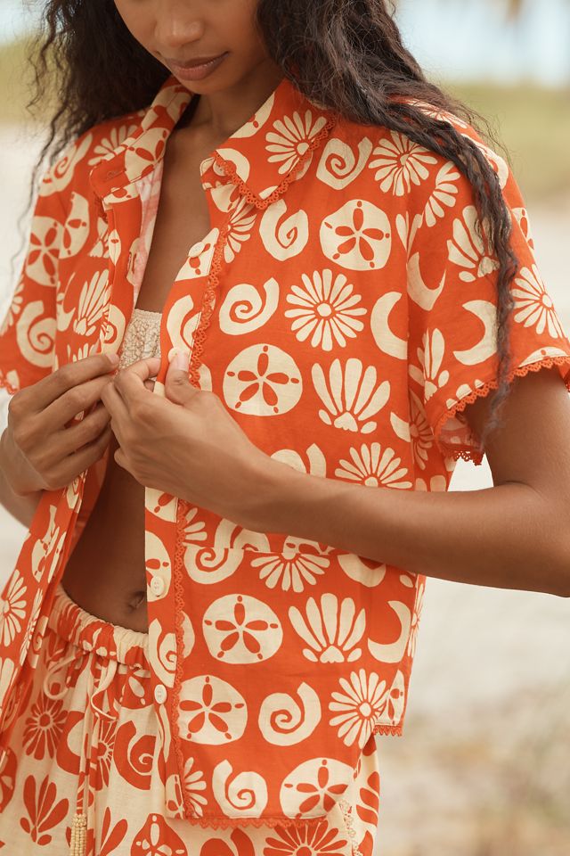 Farm Rio x Anthropologie Short-Sleeve Buttondown Shirt #1