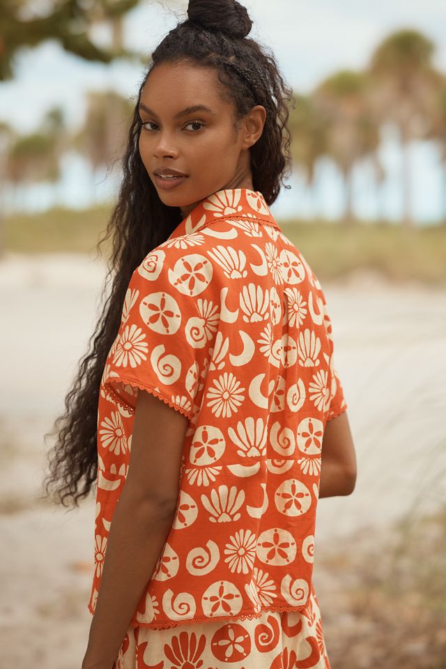 Farm Rio x Anthropologie Short-Sleeve Buttondown Shirt #2
