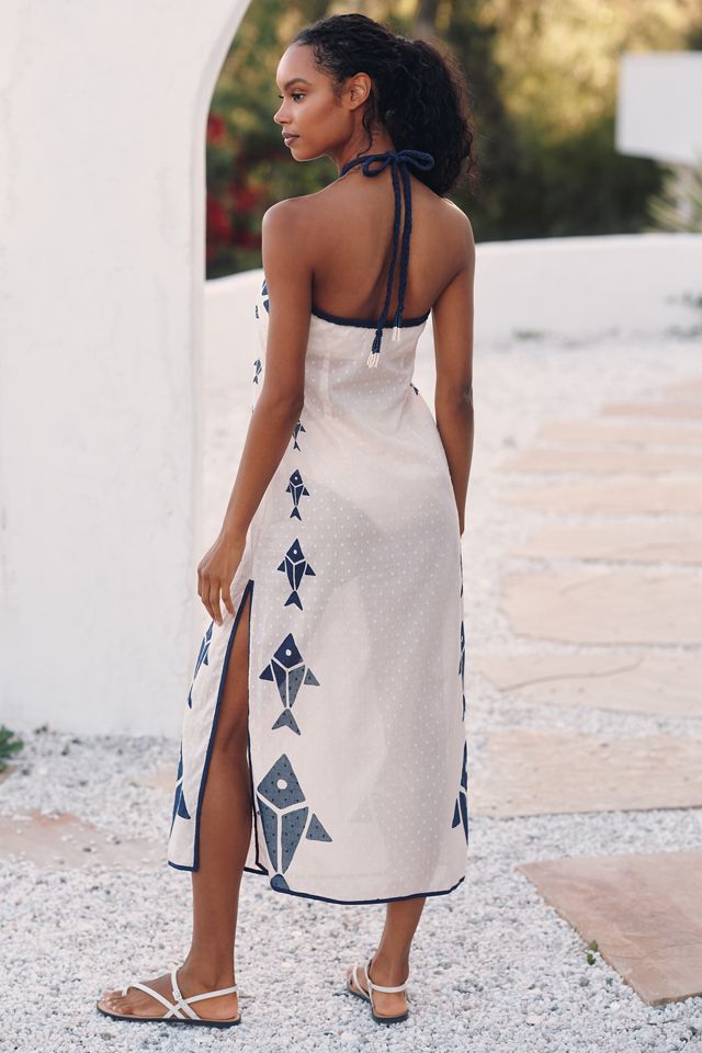 Farm Rio x Anthropologie Graphic Halter Dress #3