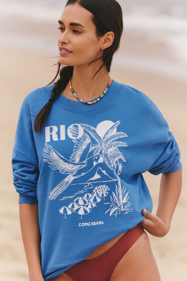 Farm Rio x Anthropologie Graphic Long Sweatshirt #1