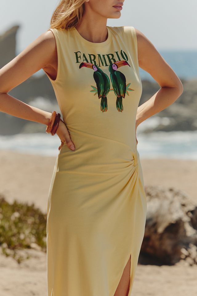 Farm Rio x Anthropologie Graphic Twist Shirt Dress #2