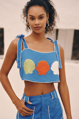 Farm Rio x Anthropologie Destination Embroidered Tank Top