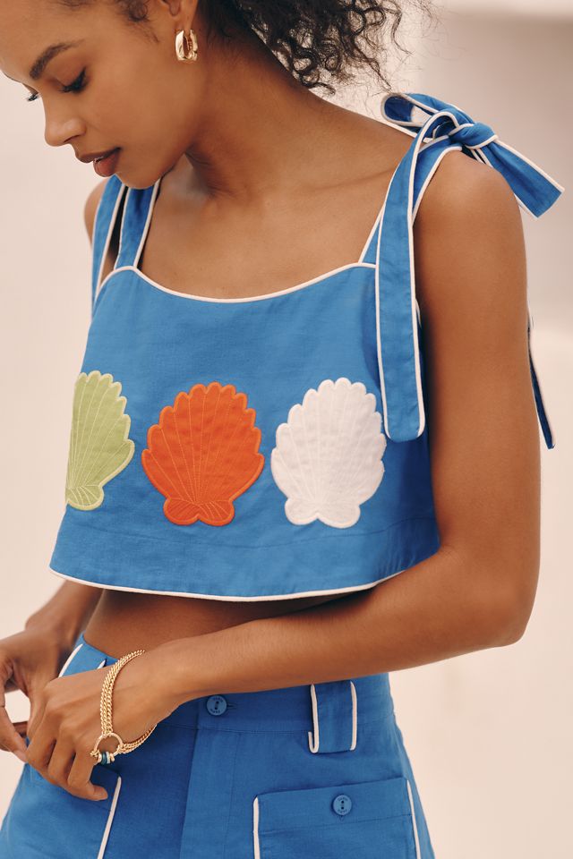 Farm Rio x Anthropologie Destination Embroidered Tank Top