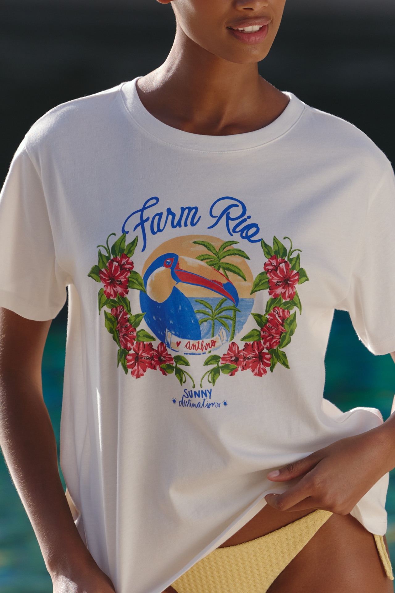 Farm Rio x Anthropologie Destination Graphic T-Shirt