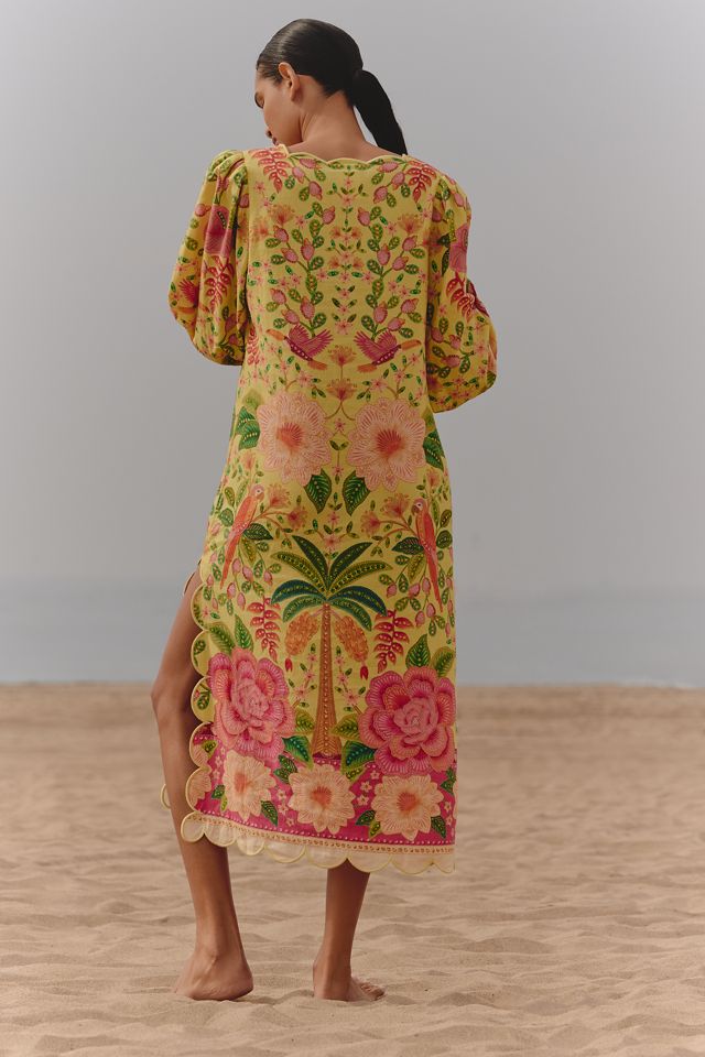 Farm Rio x Anthropologie Long-Sleeve Midi Dress #3