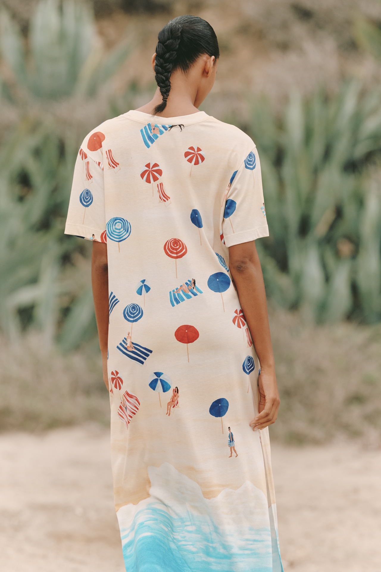Farm Rio x Anthropologie Destination T-Shirt Dress