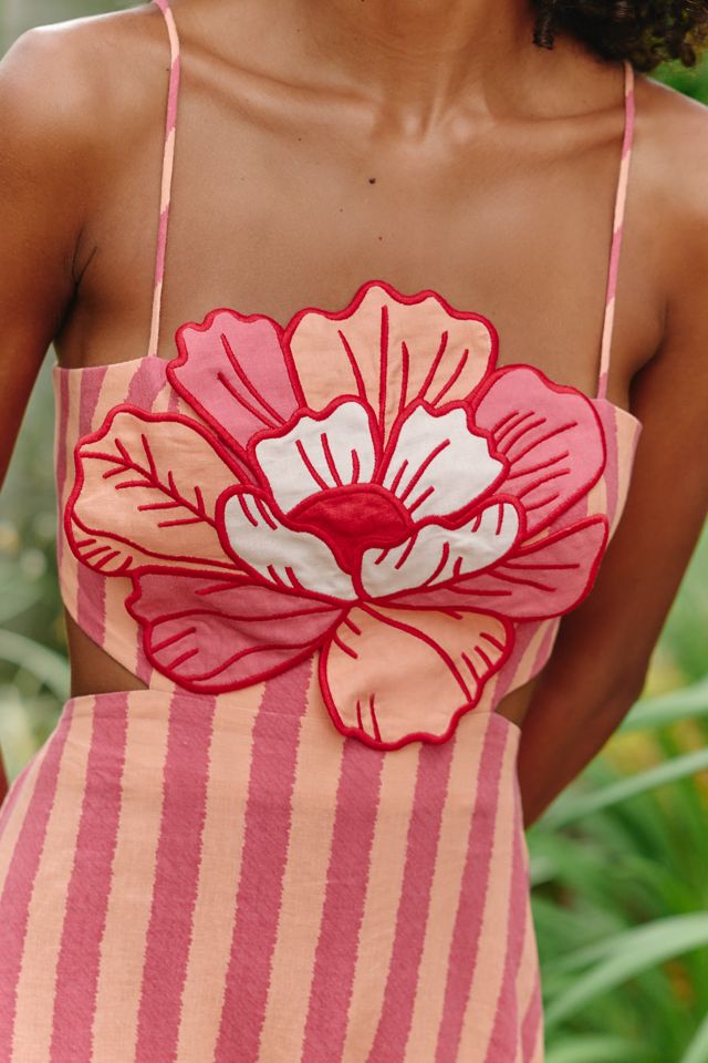 Farm Rio x Anthropologie 3D Flower Maxi Dress #3