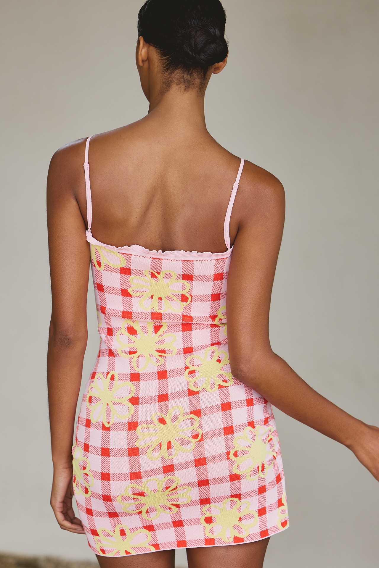Farm Rio x Anthropologie Knit Cutout Mini Dress