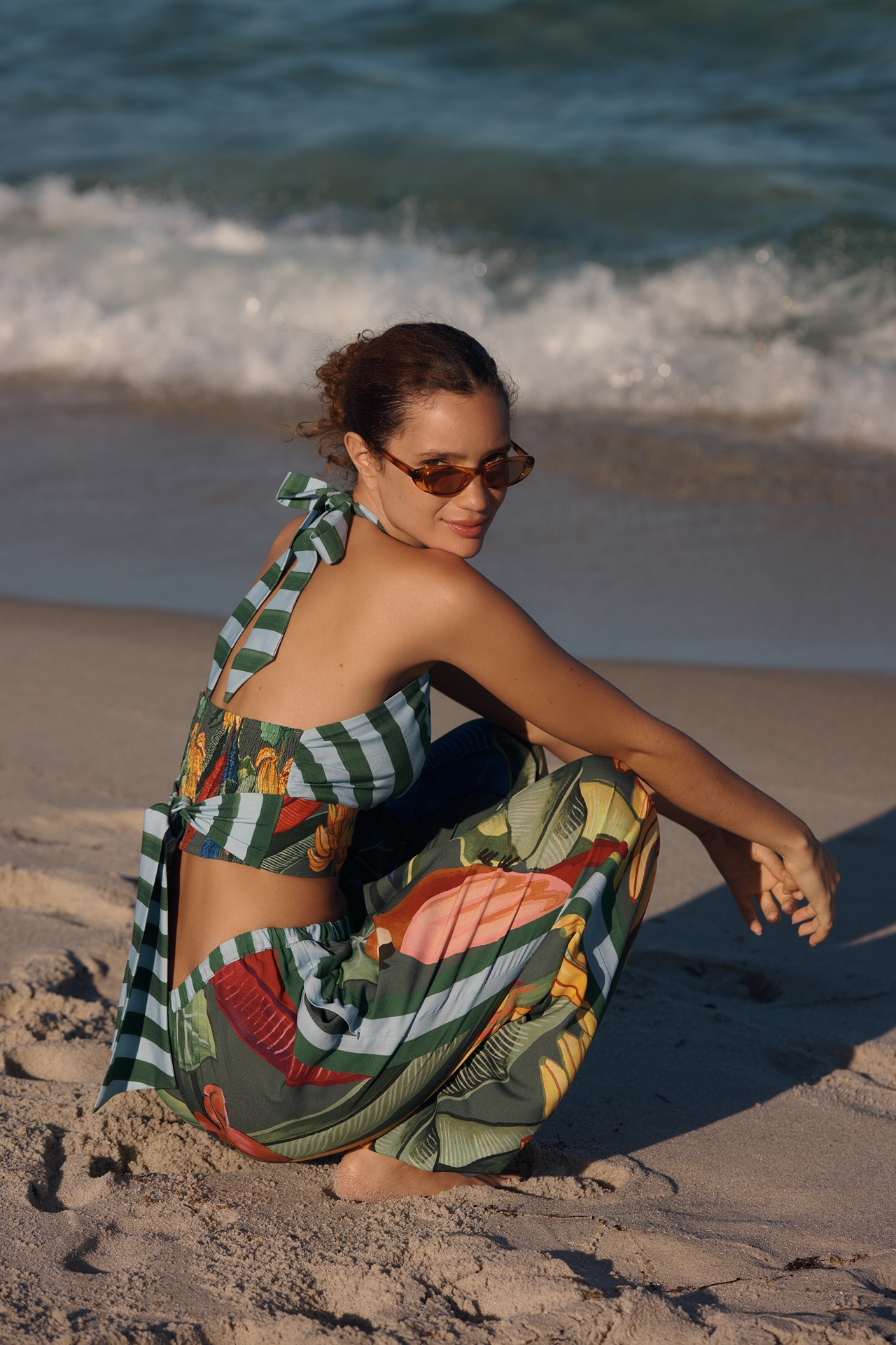 Farm Rio x Anthropologie Set Wide-Leg Pants