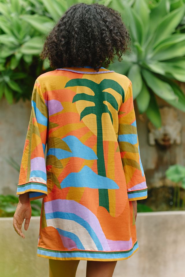 Farm Rio x Anthropologie V-Neck Tunic Mini Dress #2