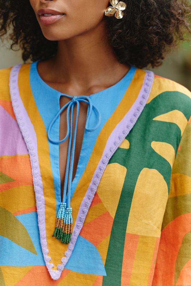 Farm Rio x Anthropologie V-Neck Tunic Mini Dress #3