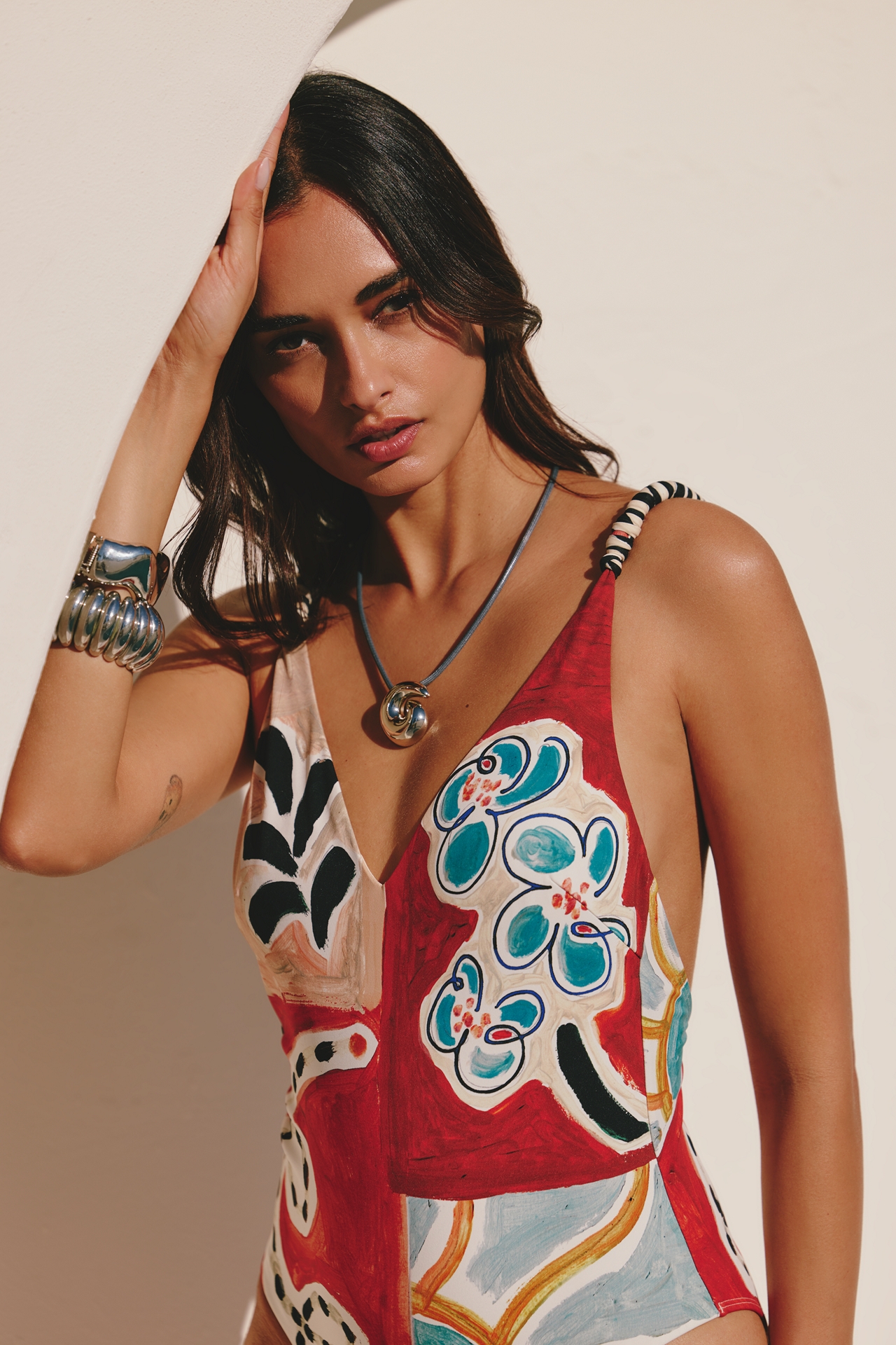 ALÉMAIS Michelle V-Neck One-Piece Swimsuit