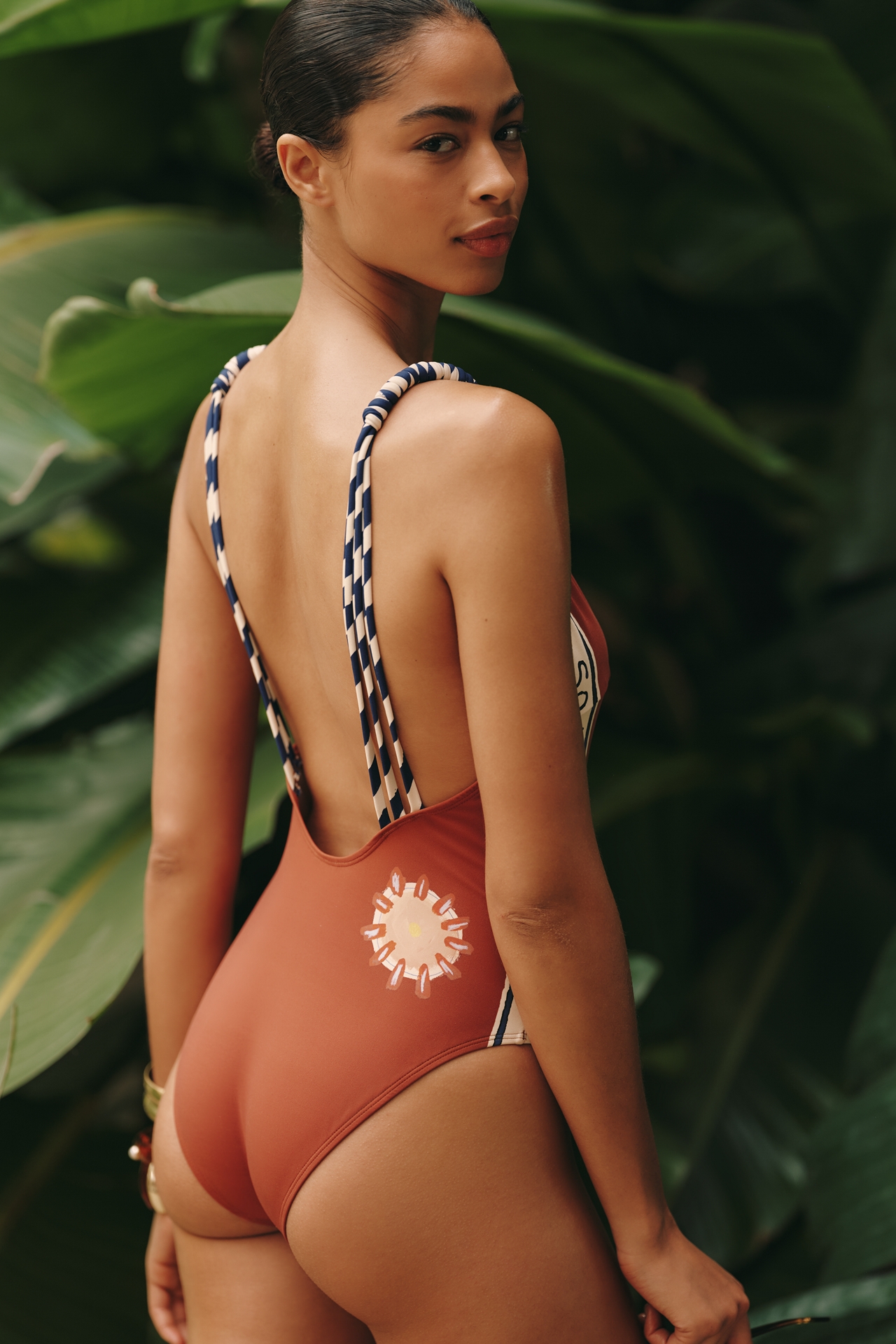 ALÉMAIS Soleil D'amour V-neck One Piece Swimsuit