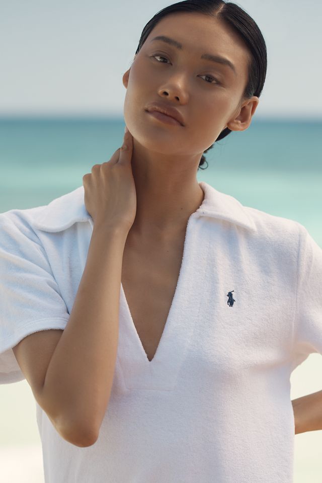 Polo Ralph Lauren Collared Terry Mini Dress #1