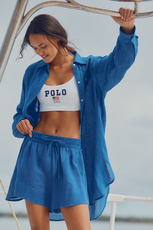 Polo Ralph Lauren Cotton Linen Boyfriend Shorts #2
