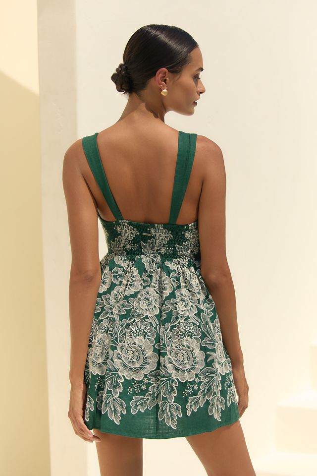 Maaji Stitched Garden Linen Mini Dress #1