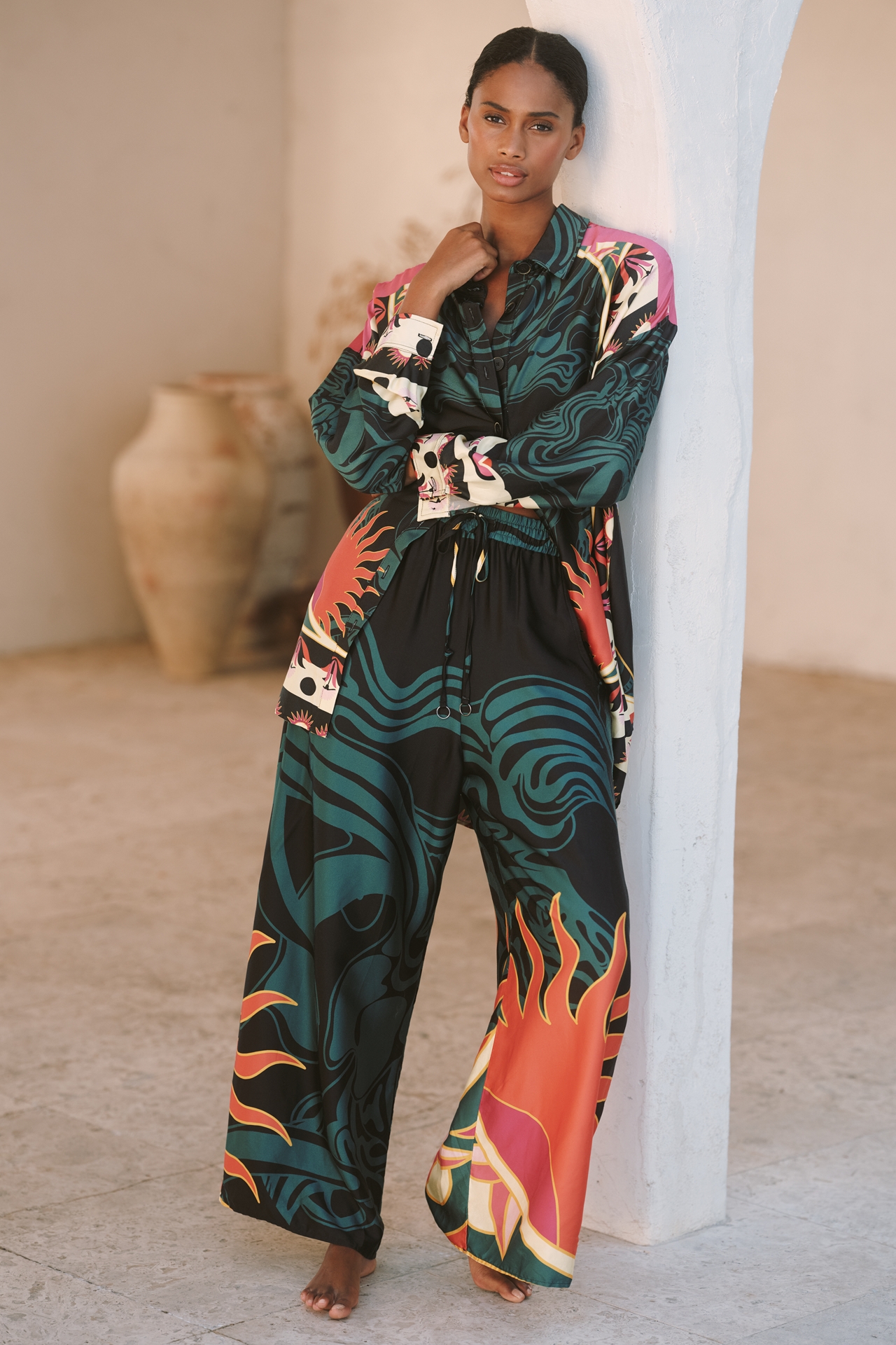 Maaji Dreambound Long-Sleeve Buttondown Shirt