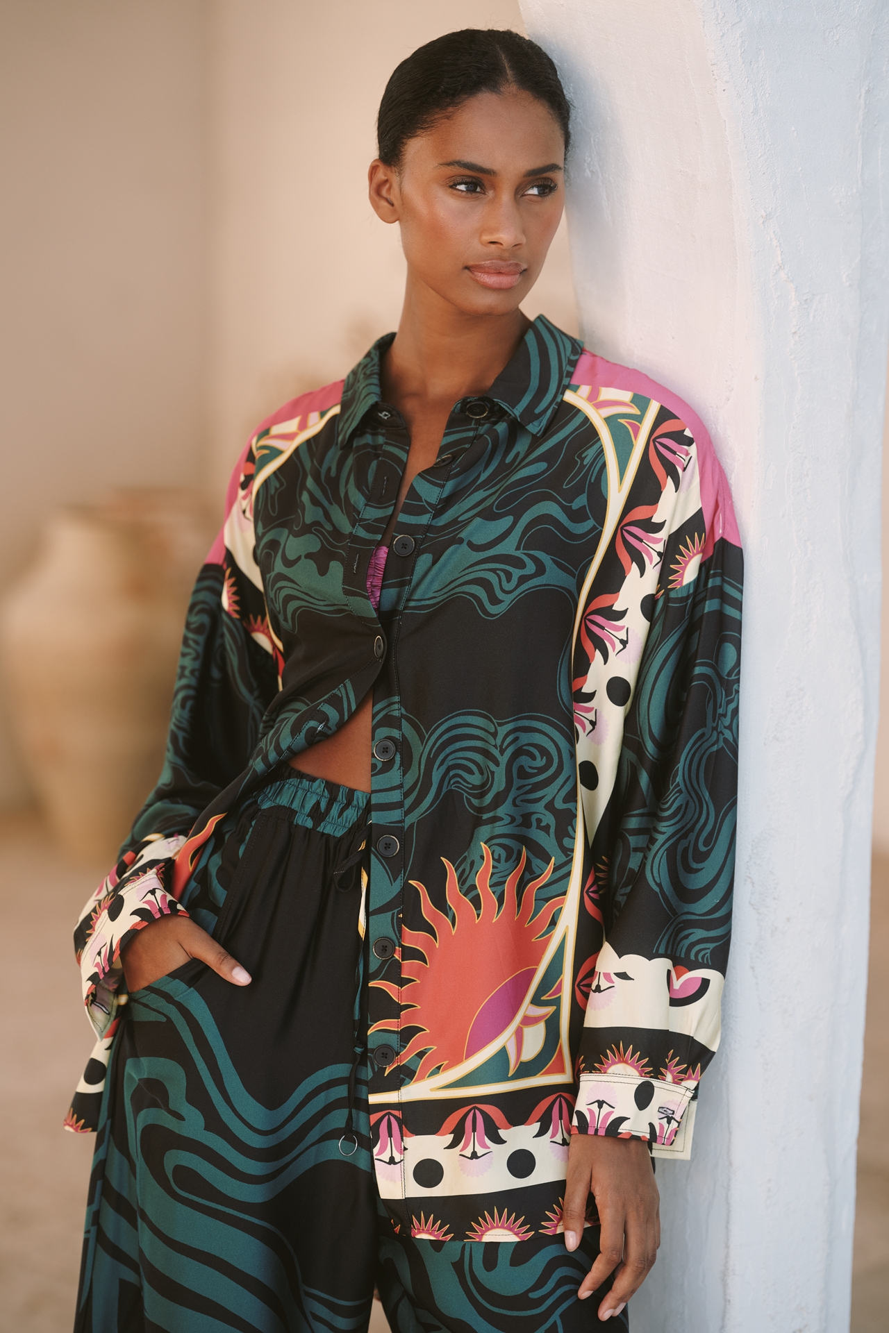 Maaji Dreambound Long-Sleeve Buttondown Shirt