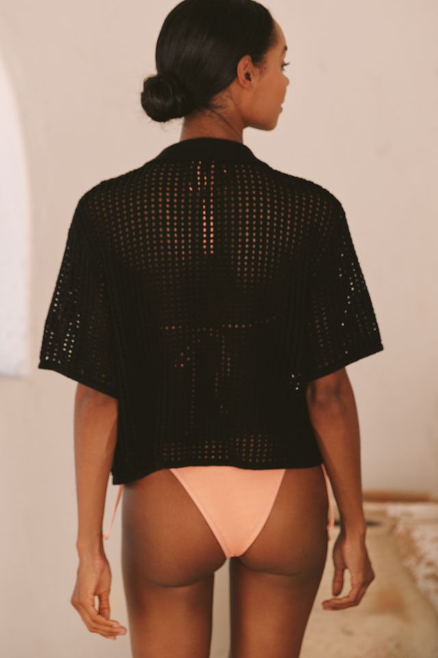 Maaji Canva Short-Sleeve Buttondown Shirt #1