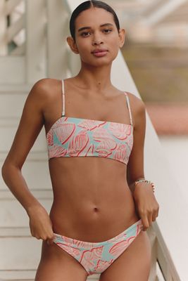 Maaji Coral Leafy Sublimity Classic Bikini Bottoms | Anthropologie