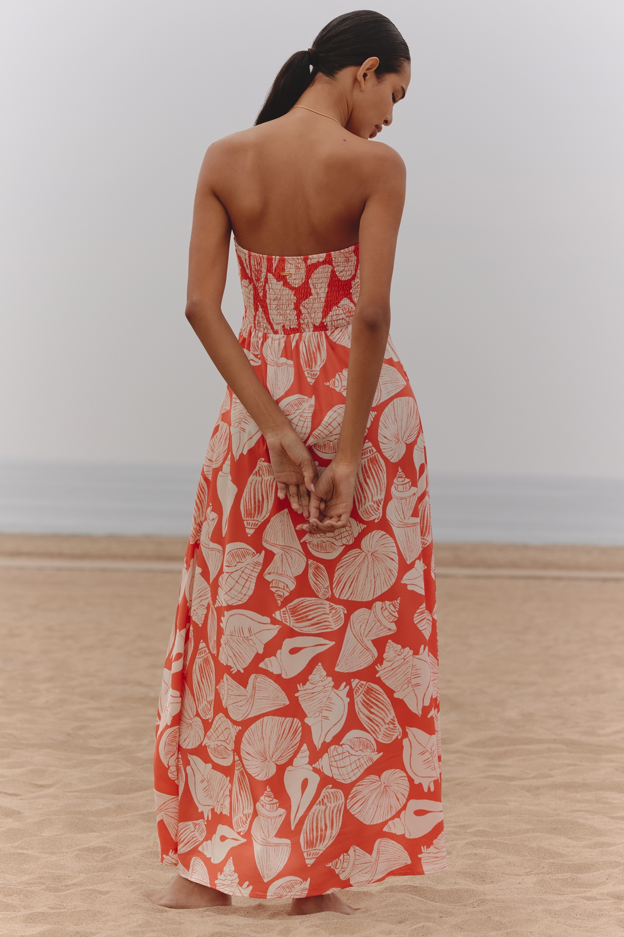 Maaji Crimson Strapless A-Line Maxi Dress