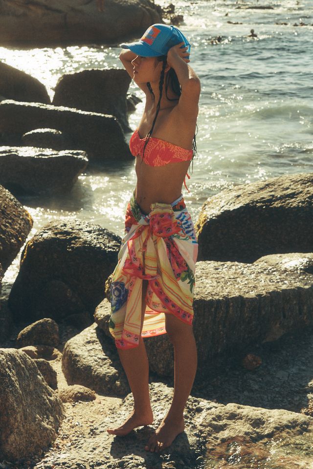 Maaji Reversible Rosebud Strapless Bikini Top #1