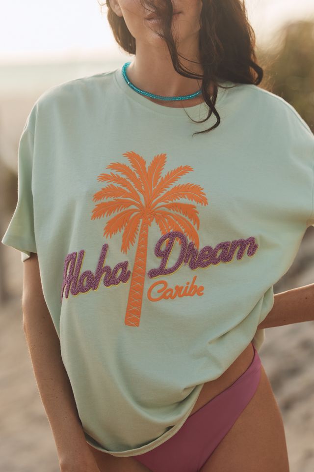 Maaji Azalea Embroidered Tee | Anthropologie