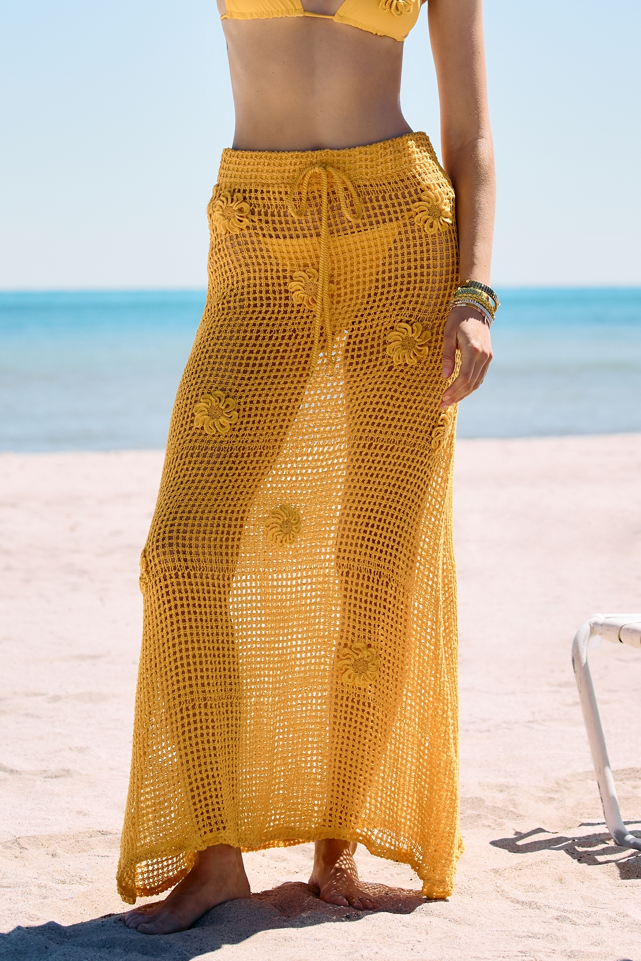 Maaji Glacier Crochet Maxi Skirt