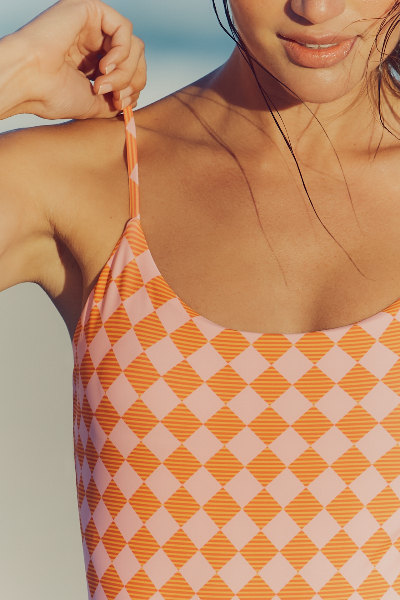 Maaji Sunset Grid Haze One-Piece Swimsuit