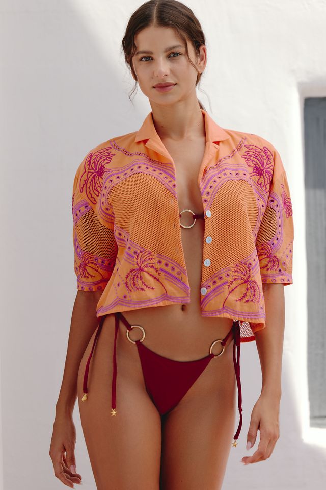 ARTtraction attractions 半袖アロハ Maaji Solar Reverie Ovidia Cotton Shirt | Anthropologie