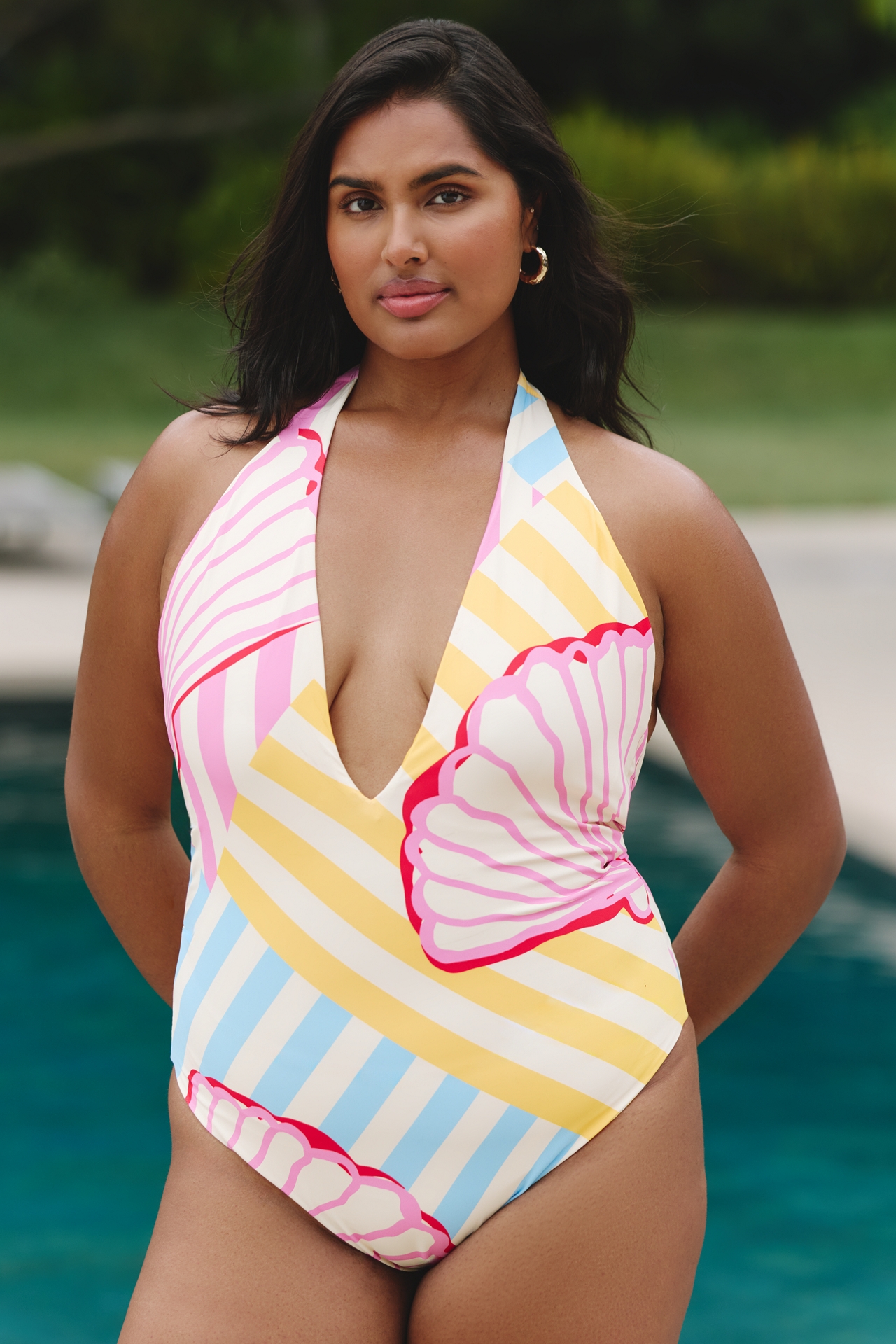 Maaji x Anthropologie Tica Reversible One Piece Swimsuit