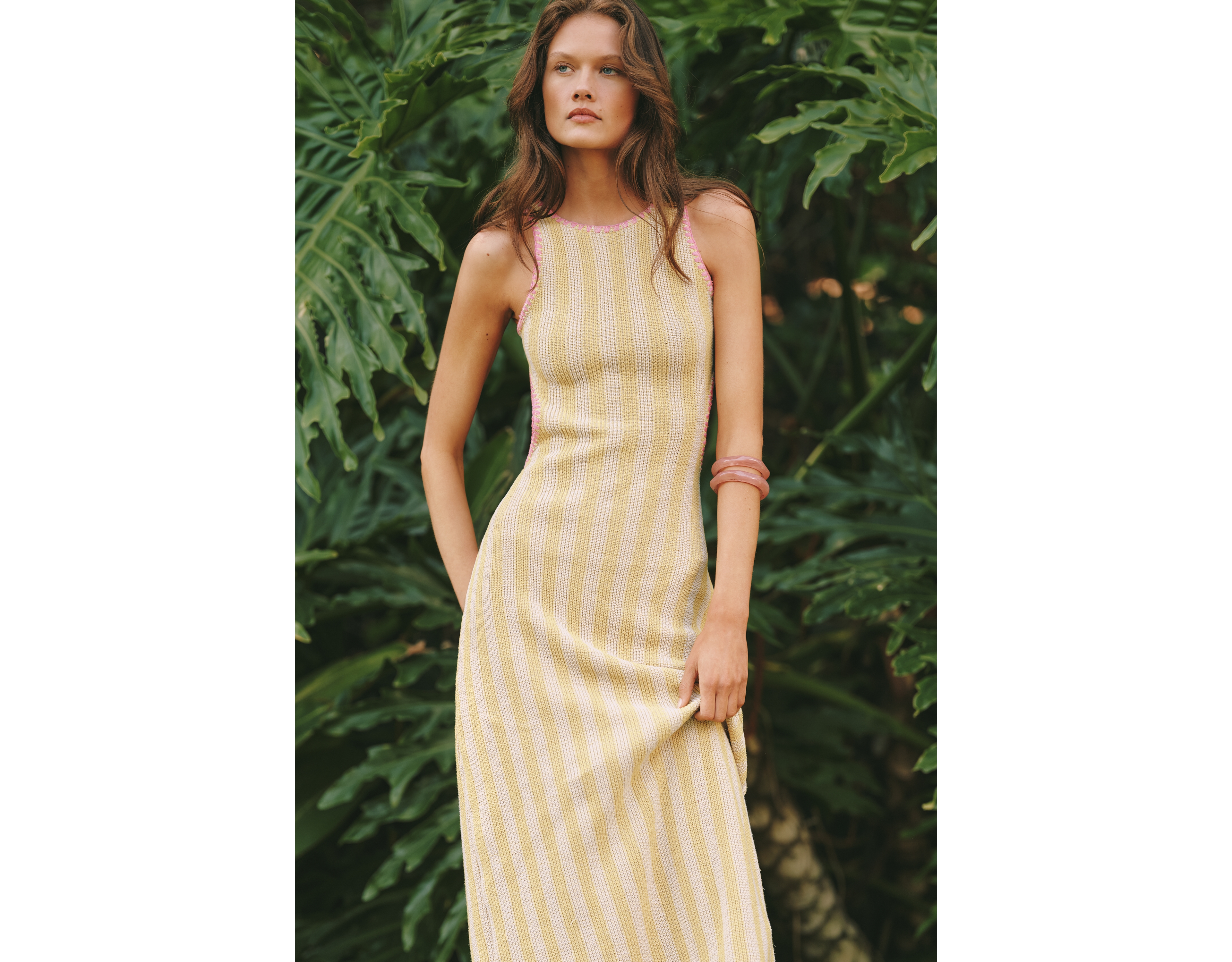 Maaji x Anthropologie Mirel Open-Back Maxi Dress