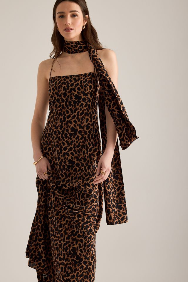 Away That Day St. Tropez Leopard Maxi Dress #1
