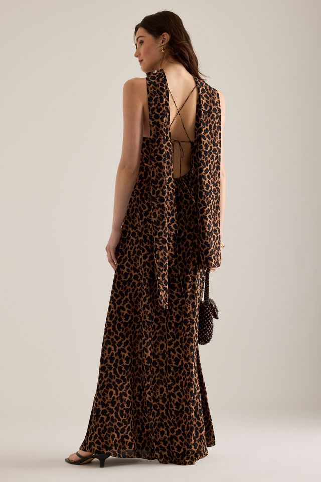 Away That Day St. Tropez Leopard Maxi Dress #4