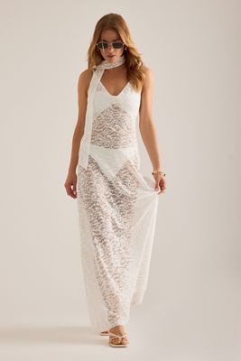 strapless open back dress Taupe Party With Me Dress main image 0